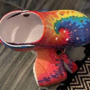 Colorful Tie-Dye Platform Clogs - 4” heels platform